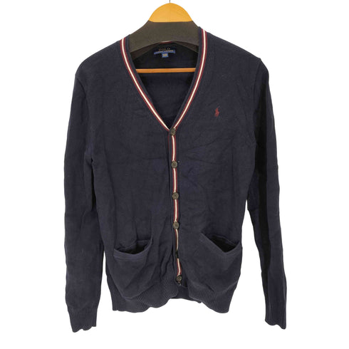ポロラルフローレン POLO RALPH LAUREN 刺繍ラインカーディガン メンズ S