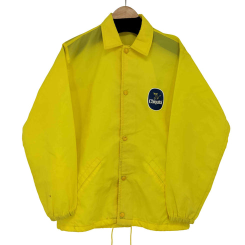 windiess 70-80s 企業ロゴプリント スナップボタン ナイロン コーチジャケット メンズ import:XL