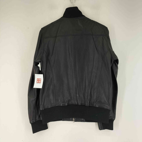 BARRAGE 羊革マルチポケットレザーボンバージャケット メンズ LL