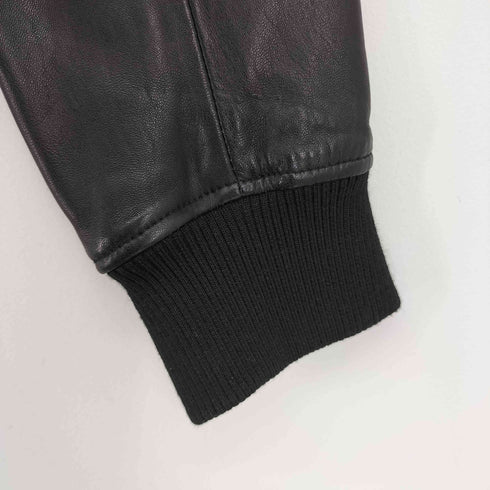 BARRAGE 羊革マルチポケットレザーボンバージャケット メンズ LL