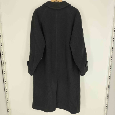 papas&Lanificio イタリア製 Bottoli社製 カシミヤ混 ウール 比翼ボタン ステンカラー コート メンズ