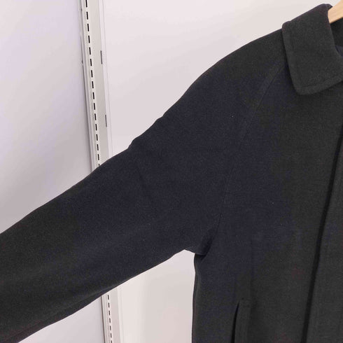 papas&Lanificio イタリア製 Bottoli社製 カシミヤ混 ウール 比翼ボタン ステンカラー コート メンズ