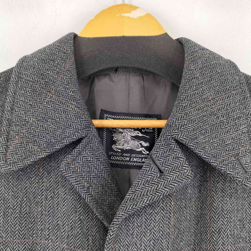 バーバリーズ BURBERRYS ヘリンボーン ステンカラーコート メンズ