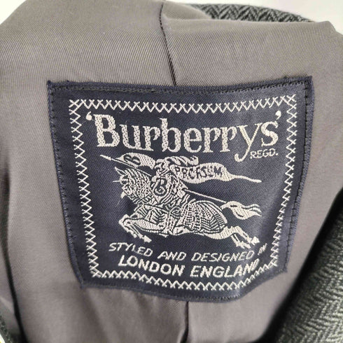 バーバリーズ BURBERRYS ヘリンボーン ステンカラーコート メンズ