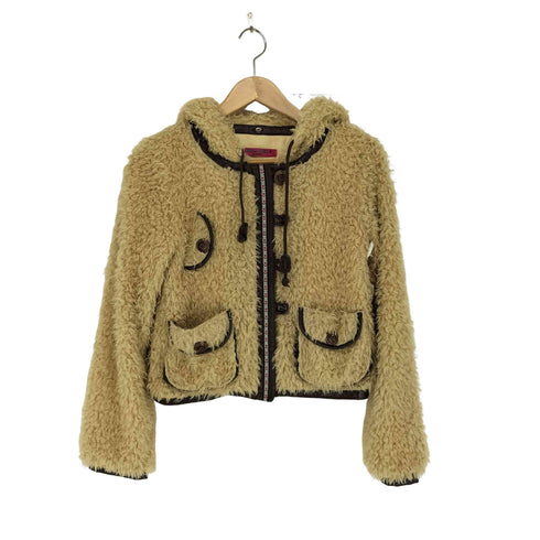 ドーリーガールバイアナスイ DOLLY GIRL BY ANNA SUI フード付き クロップドボアジャケット レディース 2