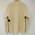 アランクラフト aran crafts 90s アイルランド製 ハーフジップ ケーブル編み アランニット メンズ import:L