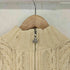 アランクラフト aran crafts 90s アイルランド製 ハーフジップ ケーブル編み アランニット メンズ import:L