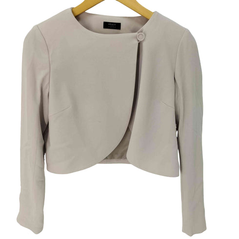 エポカ Epoca THE SHOP ノーカラー ダブルジャケット ショート丈 レディース JPN:40