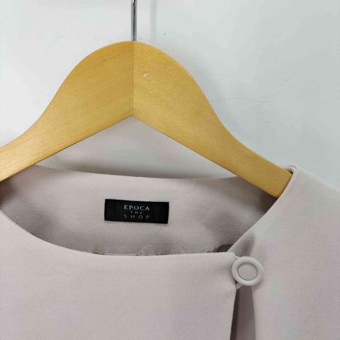 エポカ Epoca THE SHOP ノーカラー ダブルジャケット ショート丈 レディース JPN:40