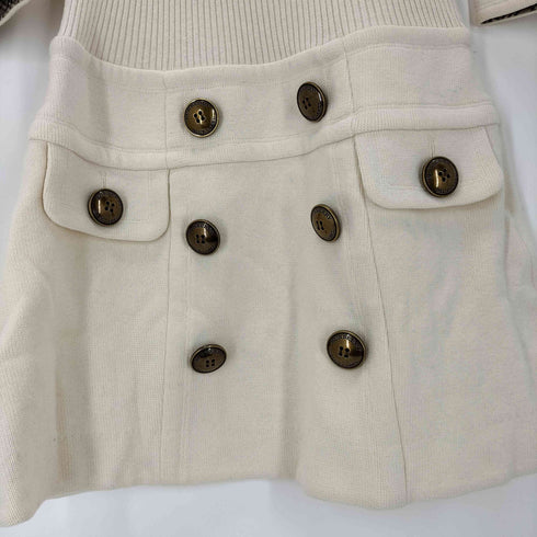 バーバリーブルーレーベル BURBERRY BLUE LABEL チェックライン ニットワンピース レディース 38
