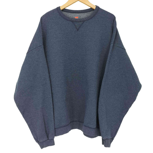 ヘインズ Hanes PREMIUM ビッグシルエット クルーネック L/S スウェット メンズ XX-LARGE