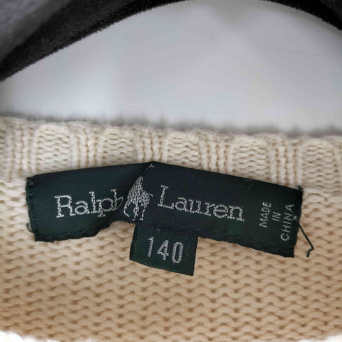ラルフローレン RALPH LAUREN ベアプリント コットンニット レディース 140