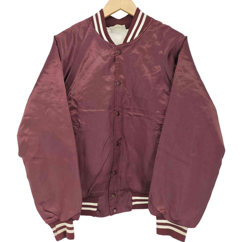 ハートウェル HARTWELL 80s USA製 バックプリント スナップボタン ナイロンジャケット ブルゾン スタジャン メンズ import:S