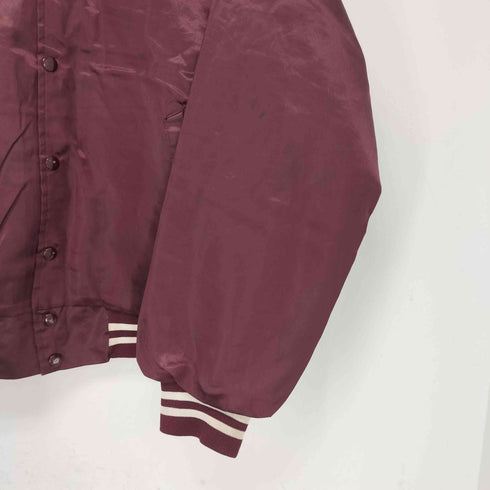 ハートウェル HARTWELL 80s USA製 バックプリント スナップボタン ナイロンジャケット ブルゾン スタジャン メンズ import:S