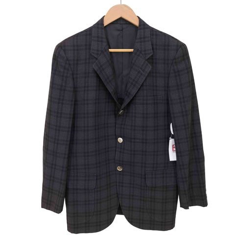 ヴァンヂャケット VAN JAC チェック 3Bテーラードジャケット メンズ a-5