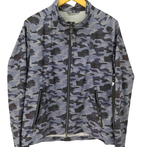 エポカウォモ Epoca uomo カモ/迷彩 ハイゲージジャージブルゾン トラックジャケット メンズ EUR:52