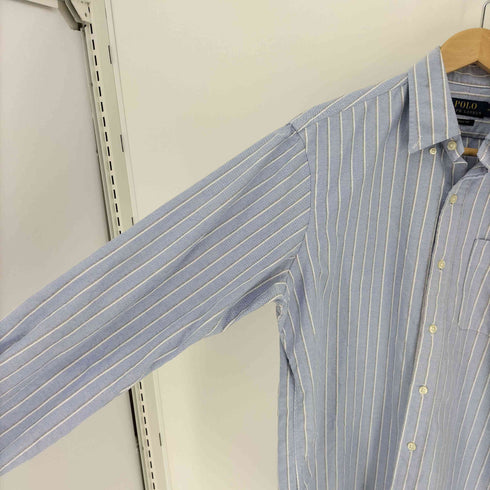ポロラルフローレン POLO RALPH LAUREN クラシック フィット ストライプド オックスフォード シャツ メンズ import:M