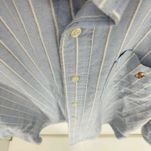 ポロラルフローレン POLO RALPH LAUREN クラシック フィット ストライプド オックスフォード シャツ メンズ import:M