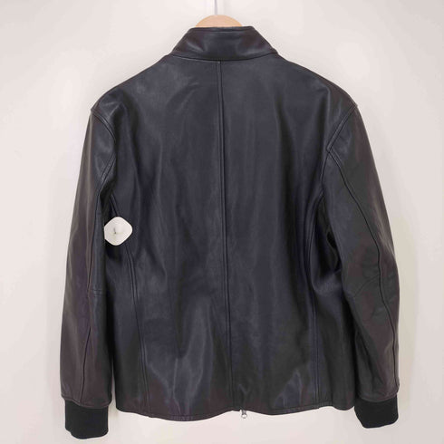 simple life ダブルジップ レザー シングルライダースジャケット メンズ JPN:L