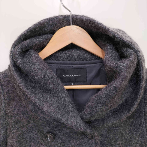 galloria モヘヤ混 ウールピーコート レディース JPN:9号