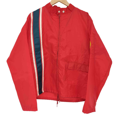 70s Elin Racing Apparel TALONジップ ワッペン ナイロンレーシングジャケット メンズ