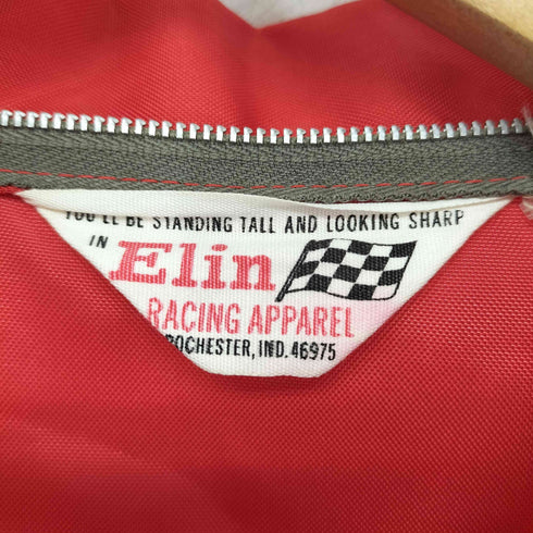 70s Elin Racing Apparel TALONジップ ワッペン ナイロンレーシングジャケット メンズ