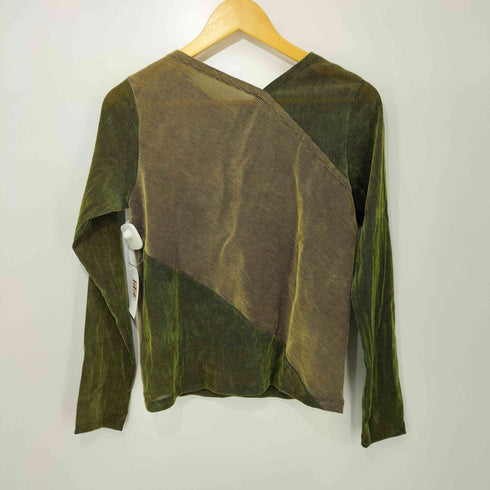 レイビームス Ray BEAMS 24AW RBS フロッキー ストライプ Vネック トップス レディース