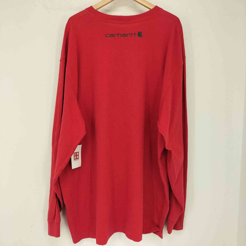カーハート Carhartt ORIGINAL FIT 袖プリント クルーネック コットン ロンT メンズ 2XL