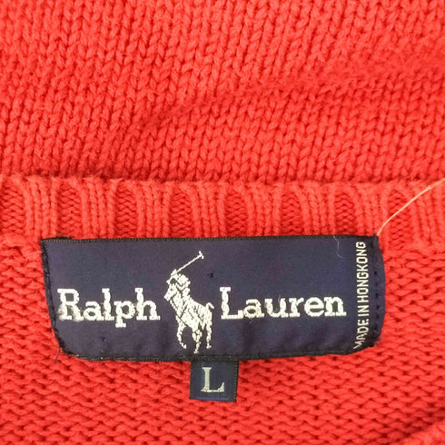 ラルフローレン RALPH LAUREN ポニー刺繍 コットンクルーネックニット レディース JPN:L