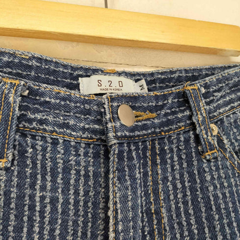 s.2.0 ワイドテーパードデニムパンツ レディース M