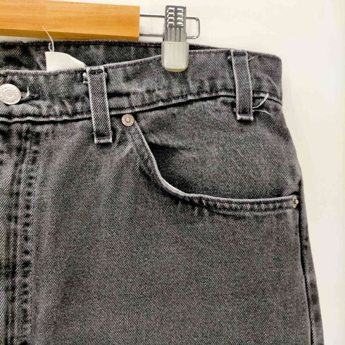 リーバイス Levis 90S 505 ボタン裏 411M 刻印 オレンジタブ 先染め ジップフライ ブラック デニム パンツ 1997年製 メンズ W38 L30