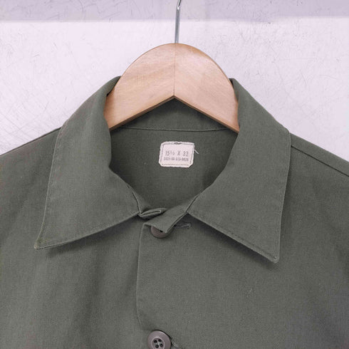 ユーエスアーミー U.S. ARMY 80s ユーティリティシャツ L/S ミリタリーシャツ メンズ 15 1/2×33