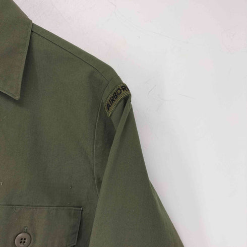 ユーエスアーミー U.S. ARMY 80s ユーティリティシャツ L/S ミリタリーシャツ メンズ 15 1/2×33