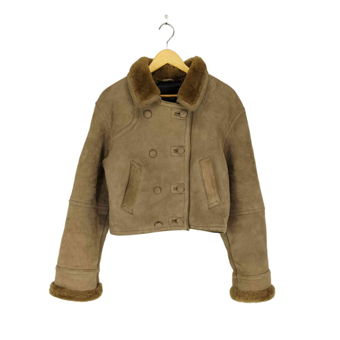 sheepskin far east クロップド ファー ムートンジャケット レディース