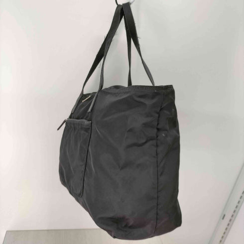 プラダ PRADA レザーハンドル ナイロン トートバッグ レディース