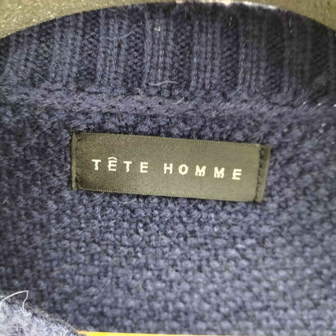 テットオム TETE HOMME ウールナイロンケーブルニット メンズ 6
