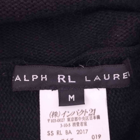 ラルフローレン RALPH LAUREN RL カシミヤ混ワイドスリーブニットポンチョ レディース M