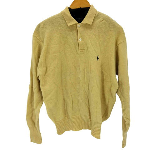 ポロバイラルフローレン Polo by RALPH LAUREN ナイガイ ポニー刺繍 ラムウールニットポロ メンズ LL