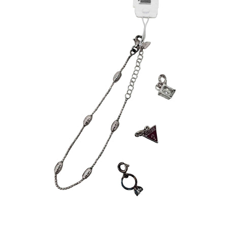 ゲス GUESS 925 STERLING SILVER マルチチャーム ブレスレット レディース FREE