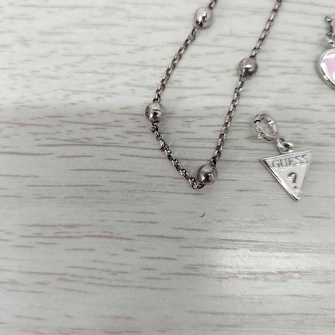ゲス GUESS 925 STERLING SILVER マルチチャーム ブレスレット レディース FREE