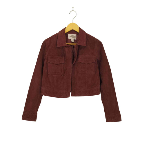 フォーエバー21 FOREVER 21 ピッグスウェード トラッカージャケット レディース JPN:S