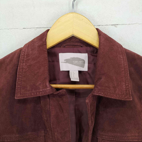 フォーエバー21 FOREVER 21 ピッグスウェード トラッカージャケット レディース JPN:S