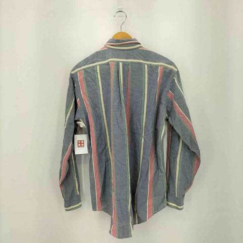 ポロバイラルフローレン Polo by RALPH LAUREN 80s 緑タグ USA製 ポニー刺繍 マルチストライプ ボタンダウンシャツ メンズ KIDS:XL