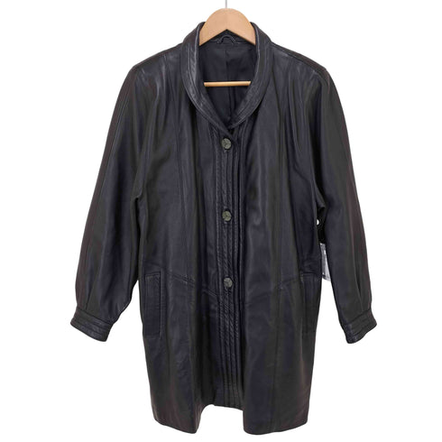 dantina ショールカラー ラムレザーコート レディース