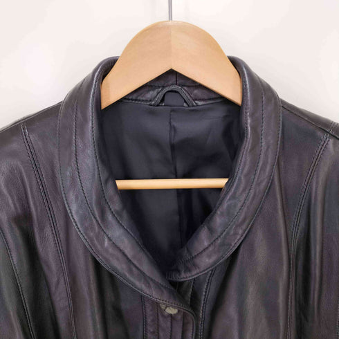 dantina ショールカラー ラムレザーコート レディース