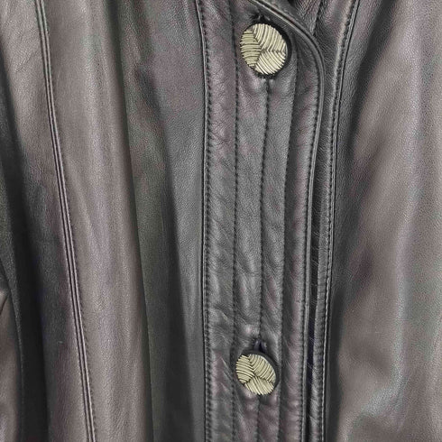 dantina ショールカラー ラムレザーコート レディース