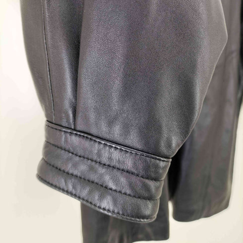 dantina ショールカラー ラムレザーコート レディース