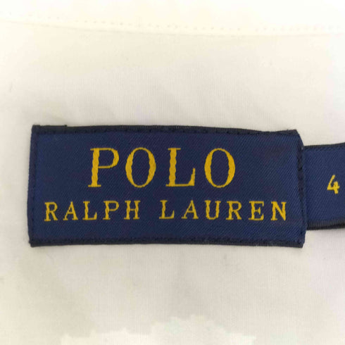 ポロラルフローレン POLO RALPH LAUREN ポニー刺繍 襟芯 レギュラーカラー シャツ レディース 4