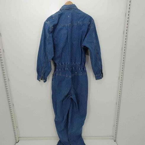 JAG スタッズ デニム 裏地総柄 ジャンプスーツ レディース M