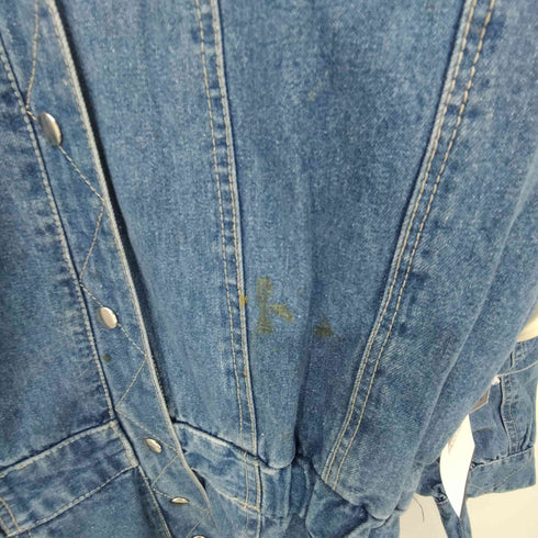 JAG スタッズ デニム 裏地総柄 ジャンプスーツ レディース M